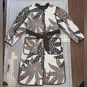 Marie Oliver Quilted Printed Coat
